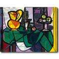 Pablo Picasso Pitcher and Fruit Oil on Canvas Art 