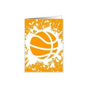  basketball splats party invitation Card Toys & Games