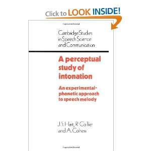  A Perceptual Study of Intonation An Experimental Phonetic 