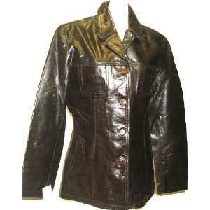 Womens Glamorous Buffalo Leather Coat (XXS   3XL)  Sports 