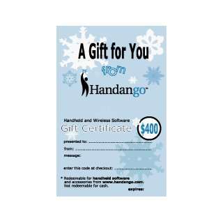  Handango $400 Gift Certificate Software