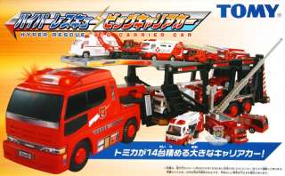 NEW TOMICA HYPER RESCUE LONG CARRIER TRUCK FOR 14 CARS  