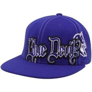   Duke Blue Devils Duke Blue Saga Flat Brim One Fit Hat Sports