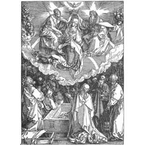   Durer   32 x 44 inches   Life Of The Virgin. 18. The Corona Home