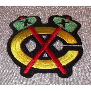  CHICAGO BLACKHAWKS 4 NHL Team Logo Embroidered PATCH 