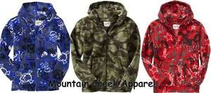 NWT OLD NAVY Boys Graphic Fleece Hoodie Jacket U Pick S,M,L,XL  