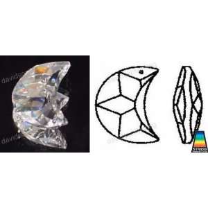  Swarovski Strass Crystal Moon With Lazer Logo Etched 20mm 