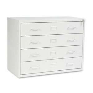  Safco 4935LG   Four Drawer A/V Microform Storage Cabinet 