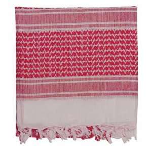  Voodoo Tactical Woven Coalition Desert Scarves   White/Red 
