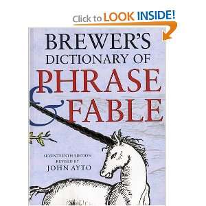   Dictionary of Phrase and Fable (9780304368006) John Ayto Books