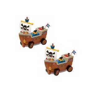  Little Tikes Play n Scoot Pirate Ship 2 Pack Bundle: Toys 