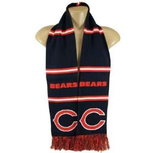  CHICAGO BEARS OFFICIAL LOGO WOVEN SCARF: Sports & Outdoors