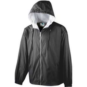   Hooded Taffeta Jacket/Flannel Lined BLACK AXL