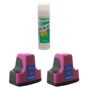  Two Magenta Remanufactured Ink Cartridges HP 02 XL (HP02M 