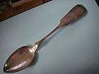 ANTIQUE COIN SILVER SERVING SPOON LG TABLE SPOON EARLY 