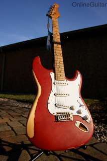   CANDY APPLE RED INDY CUSTOM STAGE WORN RELIC S STYLE ELECTRIC GUITAR