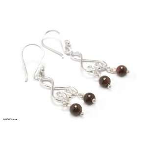 Garnet chandelier earrings, Candelabra Jewelry