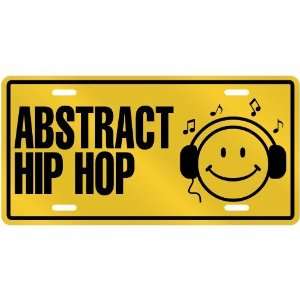 NEW  SMILE    I LISTEN ABSTRACT HIP HOP  LICENSE PLATE SIGN MUSIC 