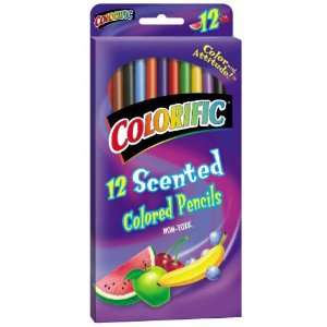  PENCILS COLORED 7 INCH SCENTED 12CT