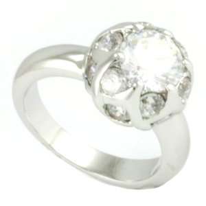  Clear CZ Sphere Ring Jewelry