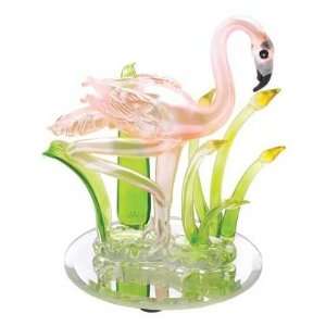 Art Glass Flamingo Figurine 
