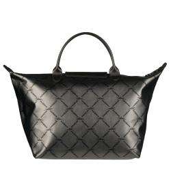 Longchamp LM Grey Nylon Tote Bag  