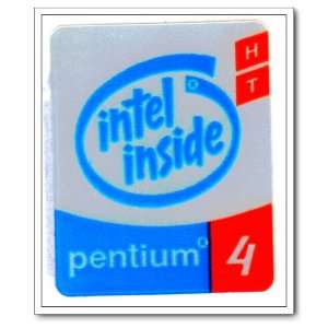 Intel Pentium 4 HT Logo Stickers Badge for Laptop and Desktop Case 