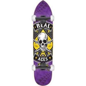 Real Aces Ripper Complete Skateboard   8.7 w/Essential Trucks & Wheels 