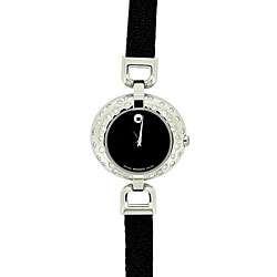Movado Vivo Womens Diamond Leather Strap Watch  