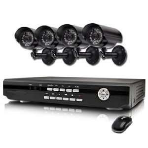   CHANNEL DVR WITH 4 CCD WEATHER RESISTANT CAMERAS