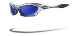 RARE OAKLEY SPLICE Sunglasses FMJ Sliver/Crystal Black Ice Irdium lens 