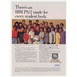   IBM PS/2 Selected Academic Solution Computer Print Ad