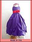   RED WEDDING BRIDESMAID PAGEANT PARTY RECITAL PROM FLOWER GIRL DRESS