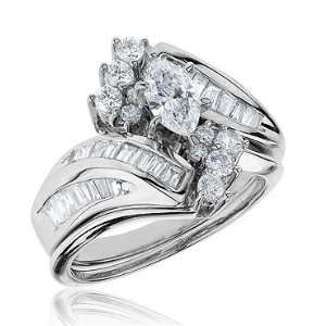  Diamond Bridal Set 1 1/2ctw   Size 6 Jewelry