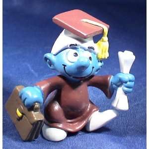  The Smurfs Graduate Smurf Pvc Figure: Toys & Games