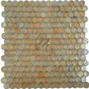   Circles Glossy & Iridescent Glass Tile   13582