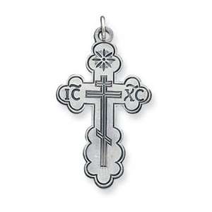  Sterling Silver Eastern Orthodox Cross Charm Jewelry