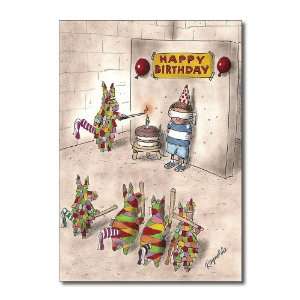  Funny Birthday Card Pinata Firing Squad Humor Greeting Dan 