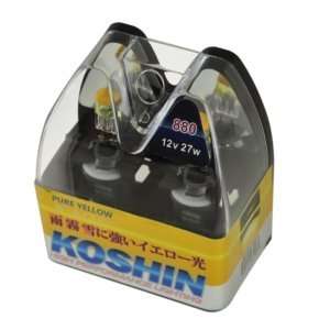  Koshin 880 Hyper Yellow Halogen Light Bulbs 12V 27W 