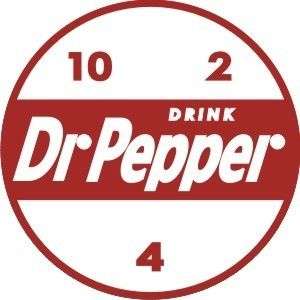 Vintage Dr Pepper sticker decal 3 diameter  