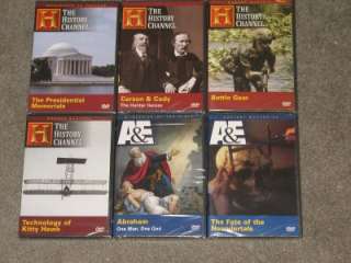   DVDs   HISTORY CHANNEL BIOGRAPHY CHANNEL  BRAND NEW   SEALED   D3