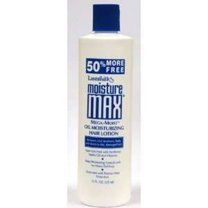   Max Mega moist Oil Moisturizing Hair Lotion, 12 Oz (Pack of 3): Beauty