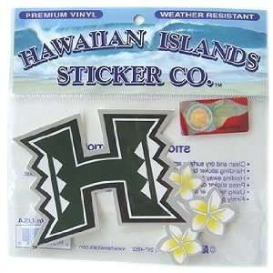  University of Hawaii Plumeria Flower Sticker Decal 