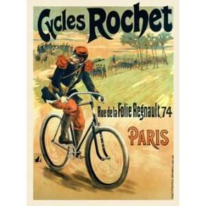    Cycles Rochet Vintage Giclee Bicycle Poster 