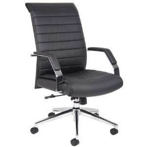  Boss Executive High Back Ribbed Chair: Furniture & Decor