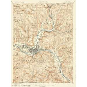  TOPO MAP BINGHAMTON QUADRANGLE NEW YORK (NY) USGS 1904 