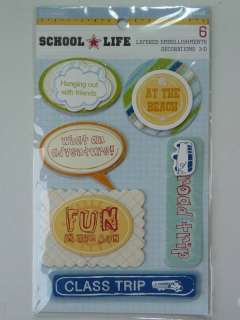 School105 COLORBOK 3D Stickers SCHOOL LIFE SAYINGS  