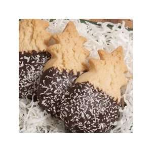 Hawaiian Coconut Cookies Dark Chocolate Dipped Small Gift Basket 