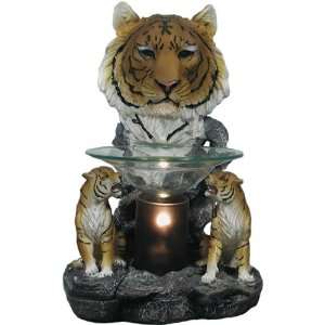  Yellow Tiger Head with Black Cylinder Electric Oil Warmer 