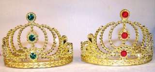12 GOLD CROWN TIARA costume party favors supplies hat  
